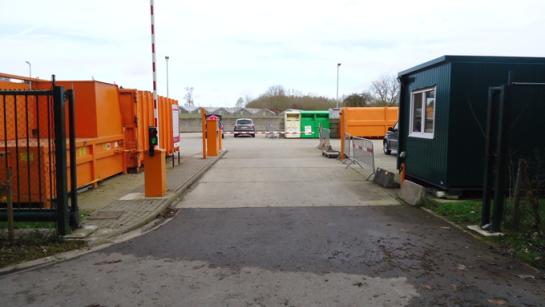 Foto ingang recyclagepark Hoeilaart